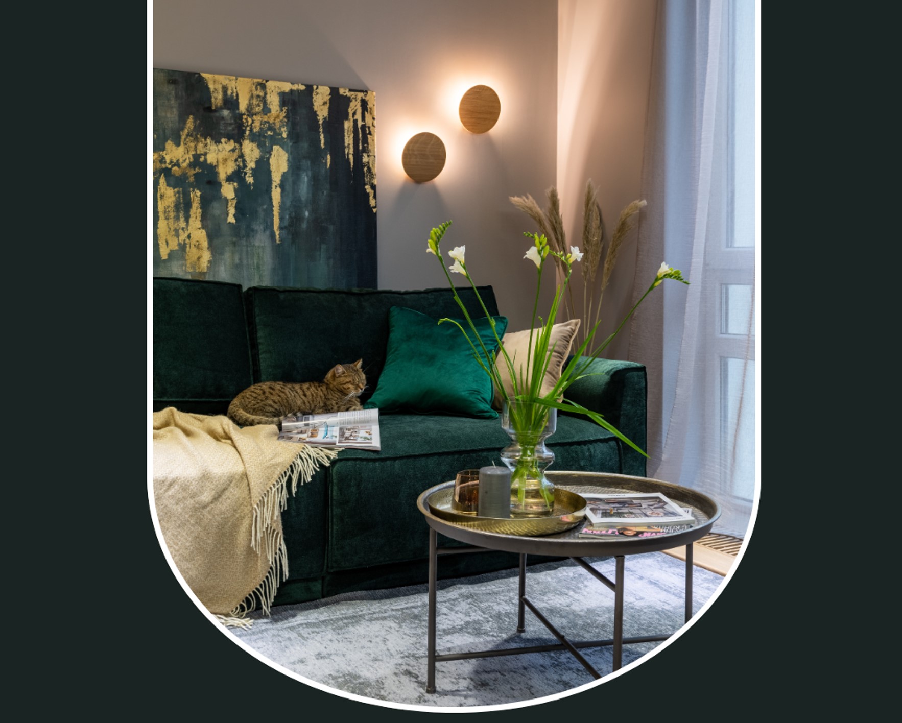 Beautifully designed living room interior